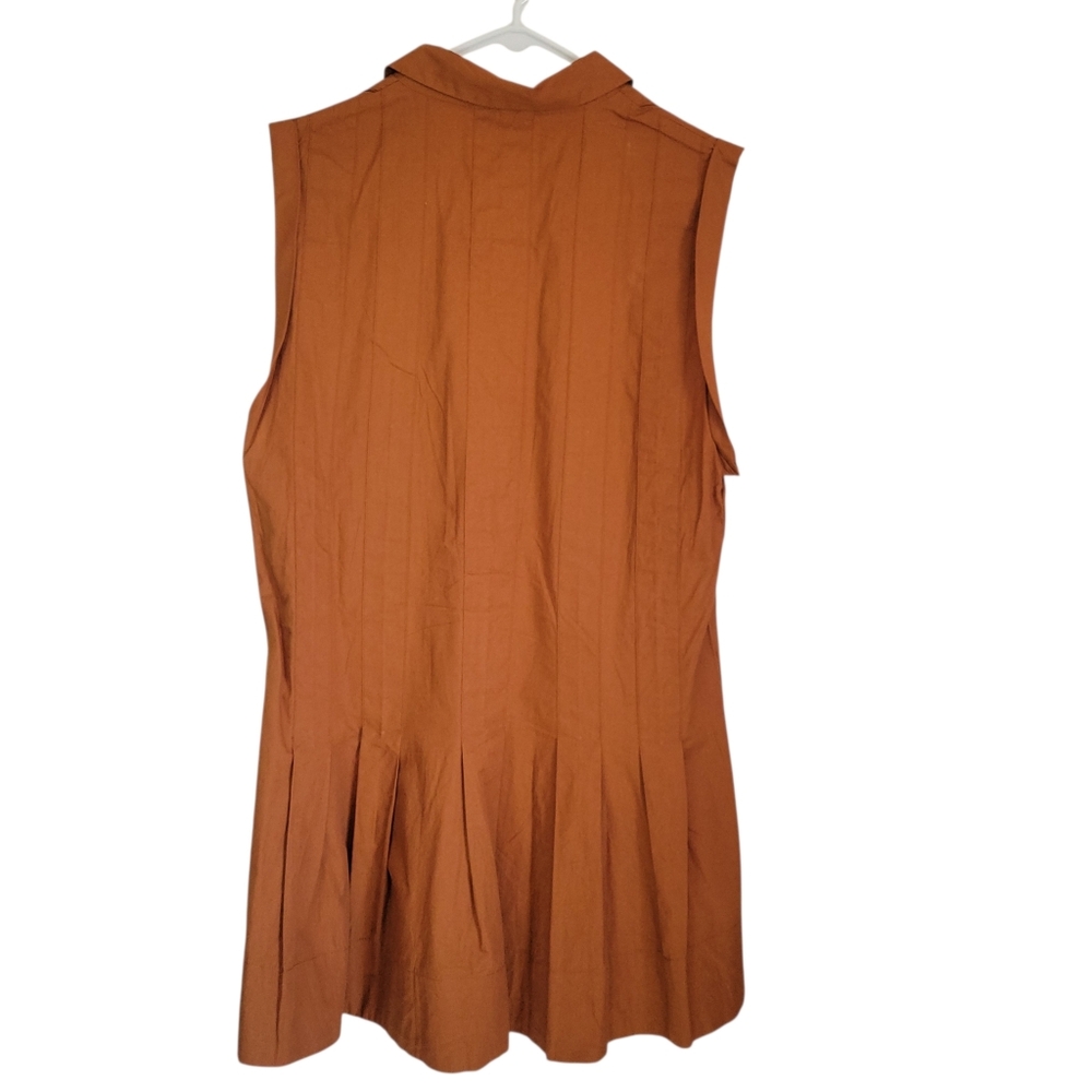 Free People Naomi Mini Dress XS Sienna Pleated Collared Shift Revolve Boho - Picture 10 of 12